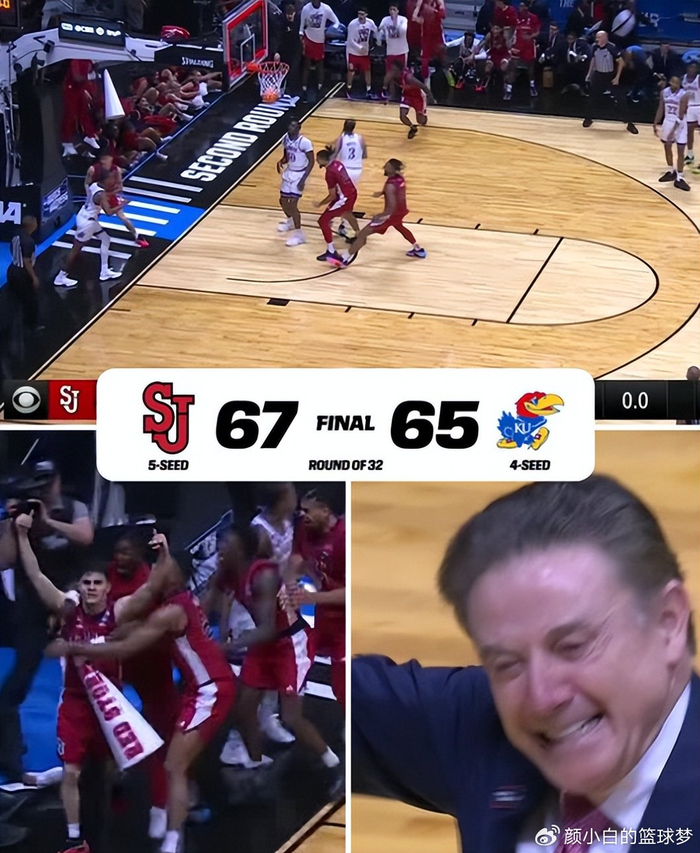 圣约翰大学爆冷掀翻四号种子 堪萨斯大学惨遭绝