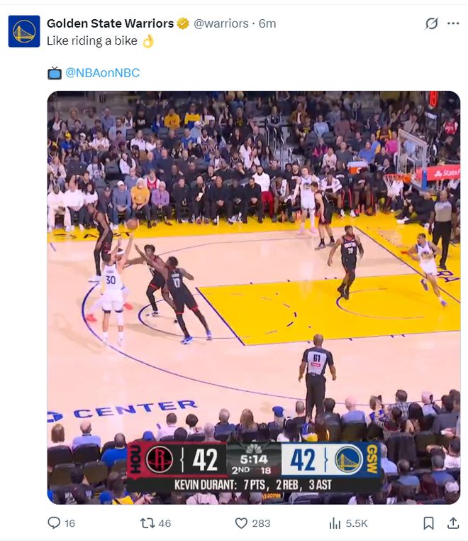 库里复出首战三分绝杀未果 勇士四连败陷困境